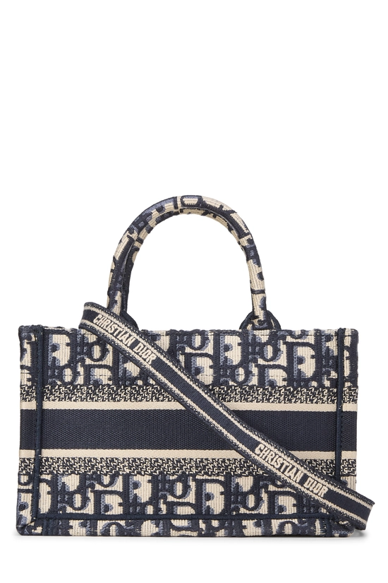 Navy Trotter Canvas Book Tote Mini, , large image number 3