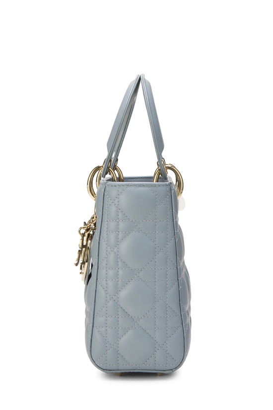 Blue Cannage Lambskin My ABCDior Lady Dior Small, , large image number 2