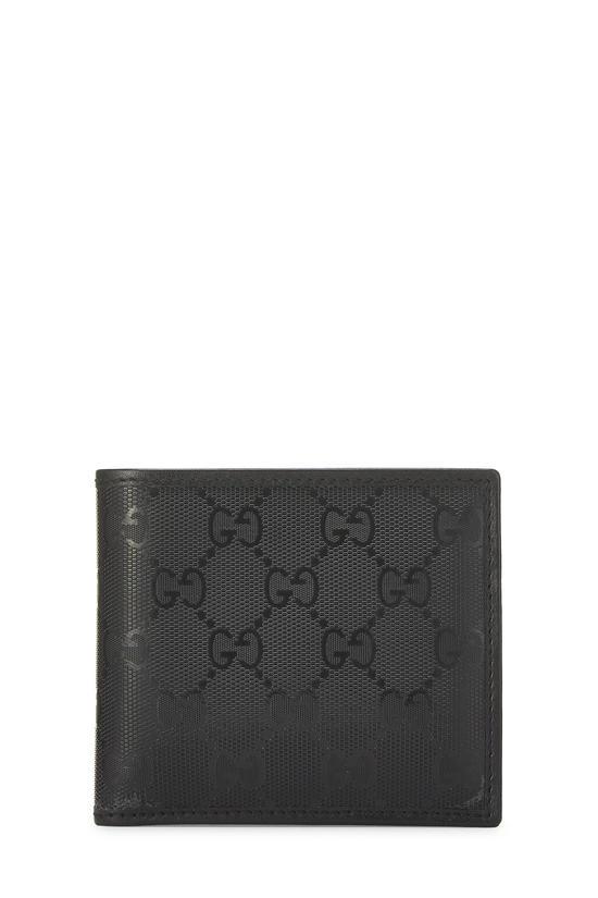 Black GG Imprime Compact Wallet, , large image number 0