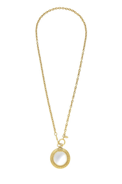 Gold Loupe Long Necklace