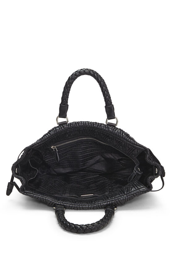 Black Nappa Chevron Antik Handbag, , large image number 8