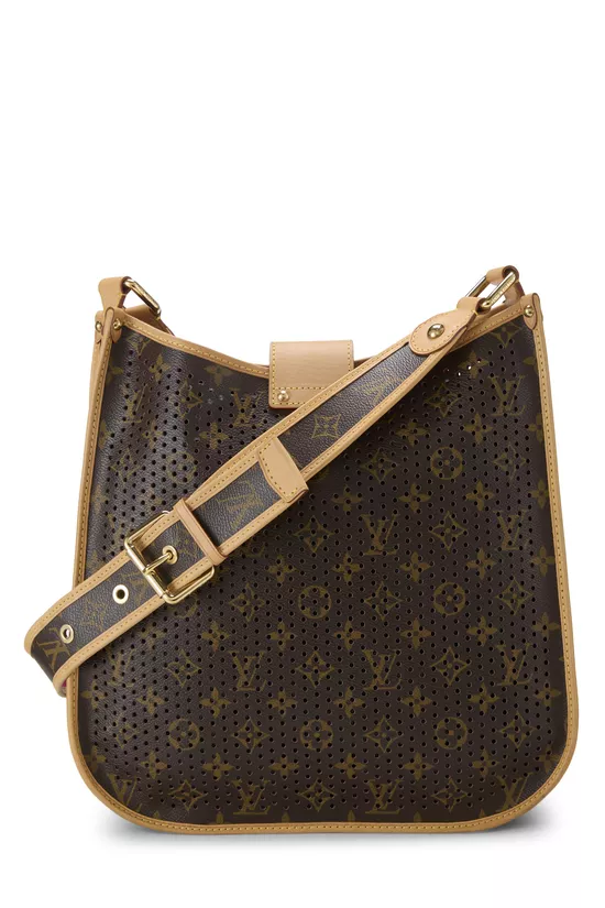 Fuchsia Monogram Perforated Musette, , large image number 3