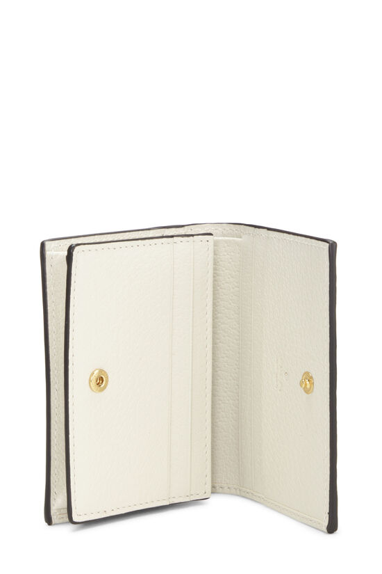 White Leather Fruit 'GG' Marmont Card Case, , large image number 4