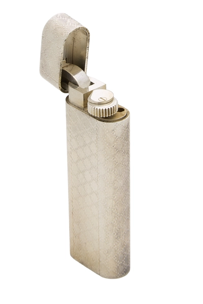 Silver Metal Guilloch&eacute; Lighter 