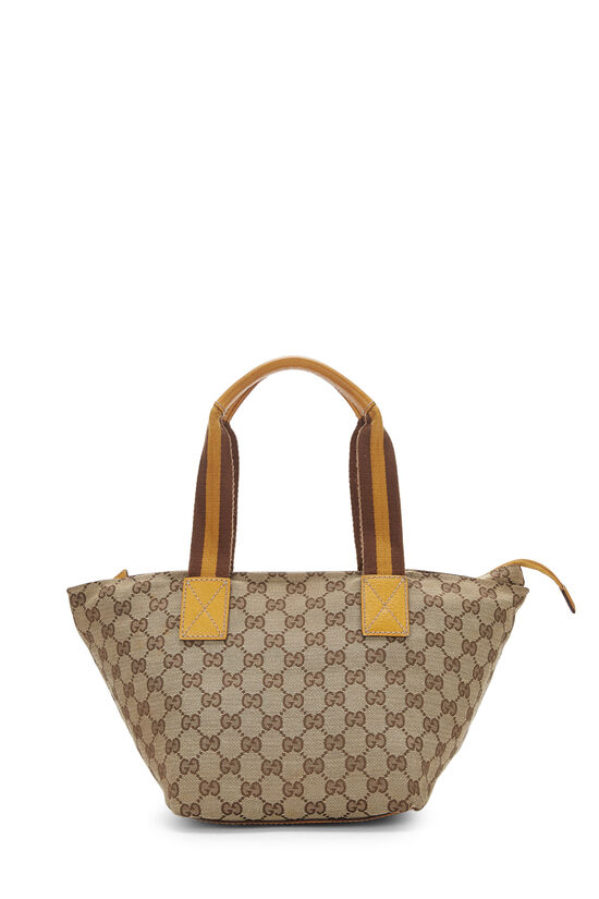 Original GG Canvas Soft Zip Tote Small, , large image number 3