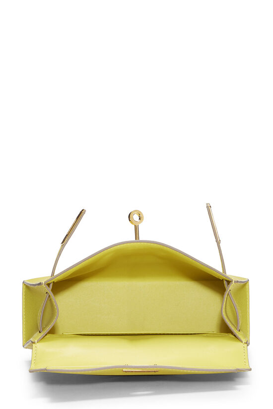 Hermès Lime Epsom Kelly Sellier 20 Mini QGB0H212Y9000