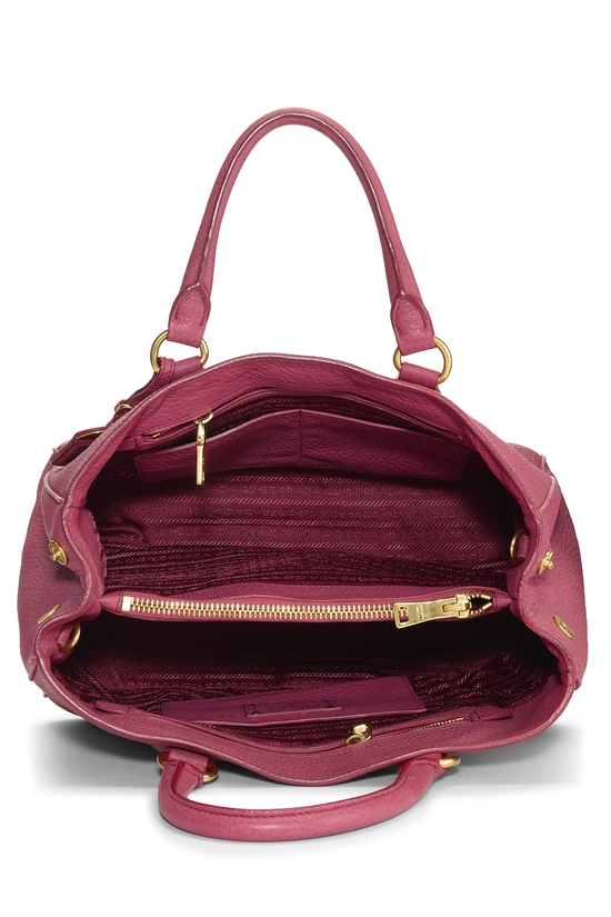 Pink Vitello Daino Convertible Handle Bag Medium, , large image number 5