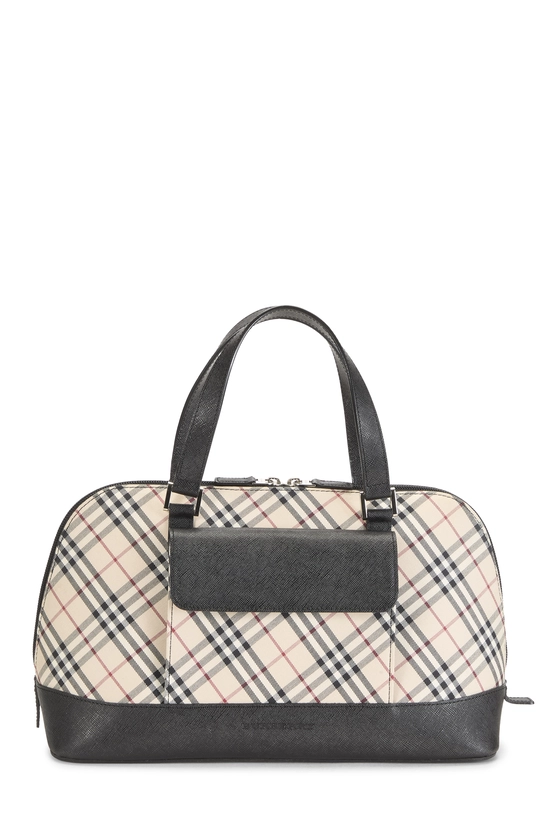 Black House Check Jacquard Dome Handbag, , large image number 0