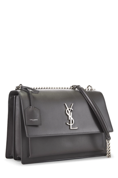 YSL Grey Calfskin Leather Sunset Large — photo 2