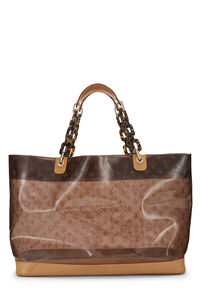 Vinyl handbag Louis Vuitton Brown in Vinyl - 35397776