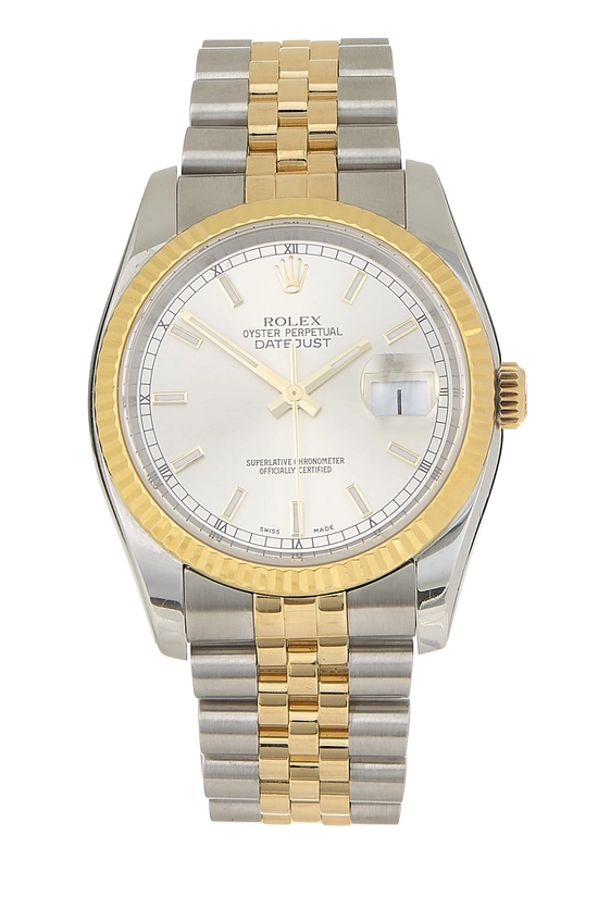 Pre-Owned Silver Dial Two-Tone Datejust 116233 36mm QOJ8NZ5NVU000