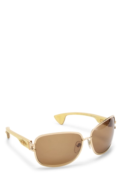 Brown Metal Pink Candle Sunglasses, , large