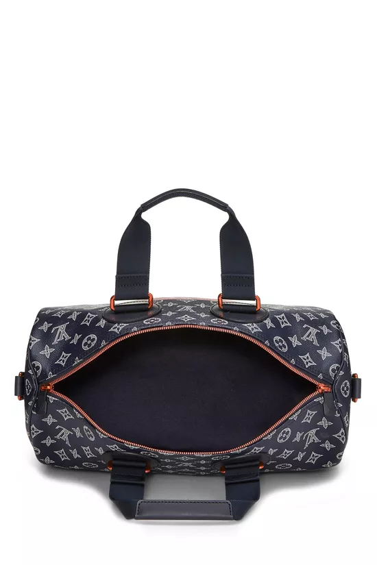Kim Jones x Louis Vuitton Navy Monogram Upside Down Keepall Bandouliere 40, , large image number 5