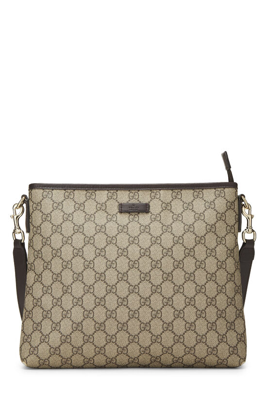 Gucci Original GG Supreme Canvas Flat Messenger QFB1H9770B000 | WGACA