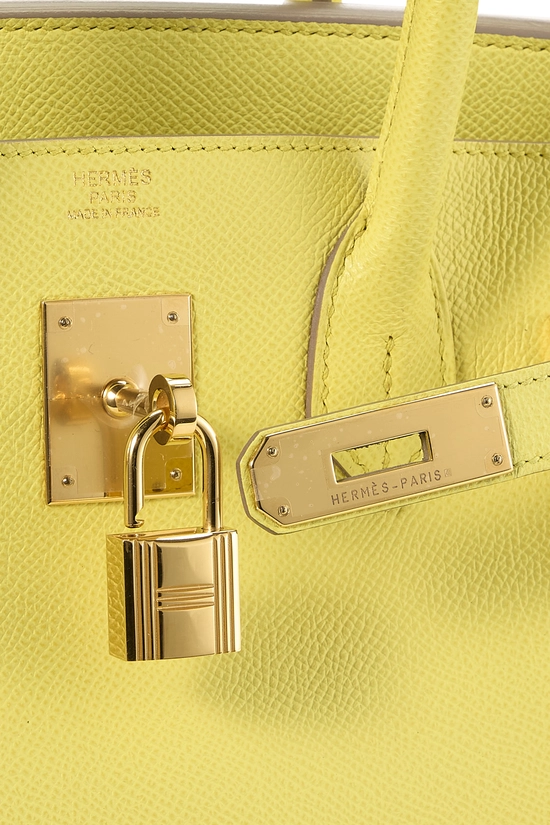 Lime Epsom Birkin 30, , large image number 7