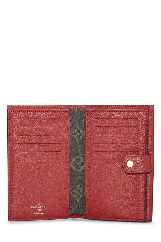 Red Monogram Canvas Pallas Compact Wallet, , large image number 3