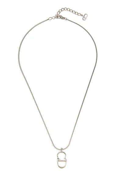 Silver 'CD' Necklace
