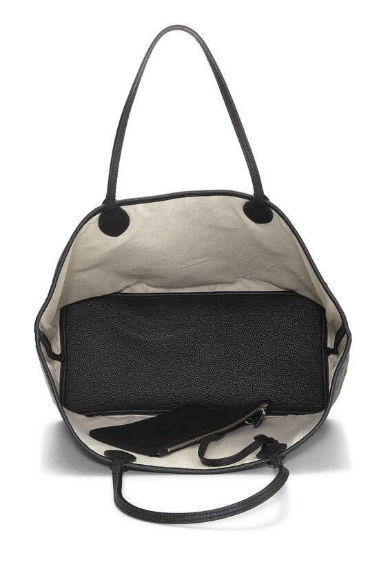 Black Leather Guccissima Tote, , large image number 5