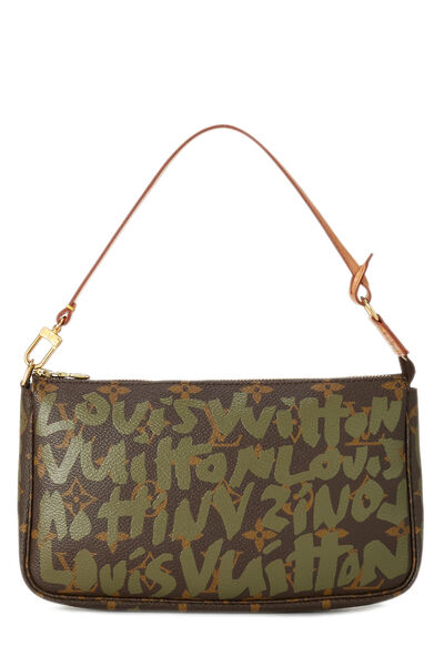 Stephen Sprouse x Louis Vuitton Green Monogram Graffiti Pochette Accessoires