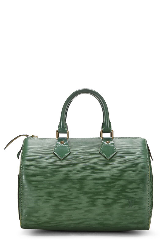 Louis Vuitton, Bags, Authentic Lv Epi Speedy 25 Green
