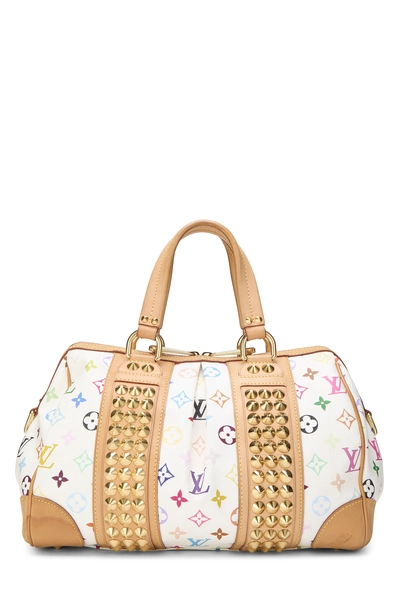 Louis Vuitton Takashi Murakami x Louis Vuitton White Monogram Multicolore Courtney MM