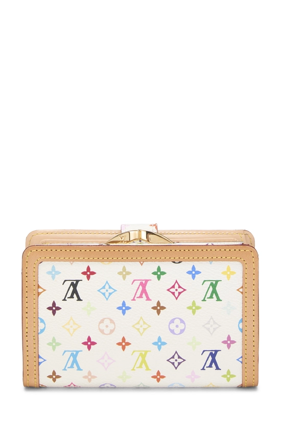 Takashi Murakami x Louis Vuitton White Monogram Multicolore Porte-Monnaie Viennois Wallet, , large image number 2