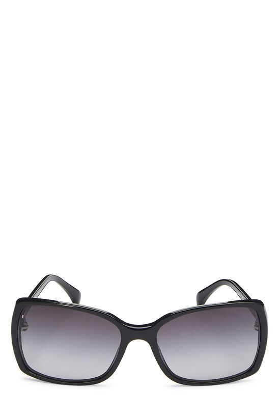 Black Acetate 'CC' Sunglasses, , large image number 1