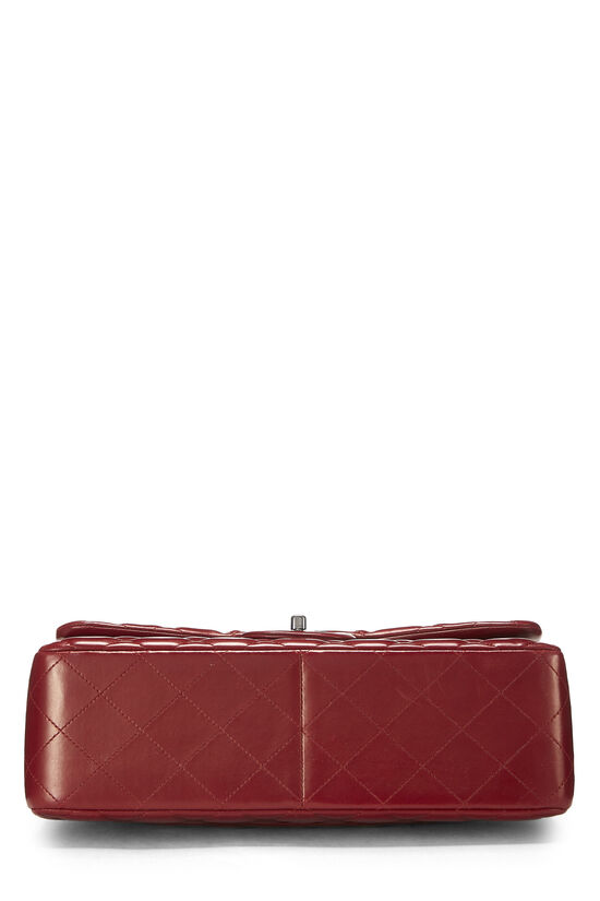 Red Quilted Lambskin New Classic Double Flap Jumbo, , large image number 4