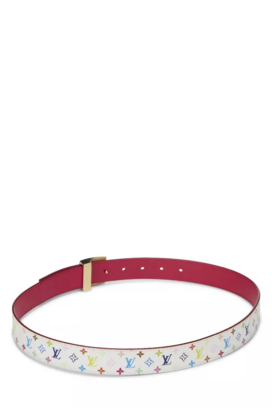 Takashi Murakami X Louis Vuitton Black Monogram Multicolore Ceinture 80	, , large image number 2