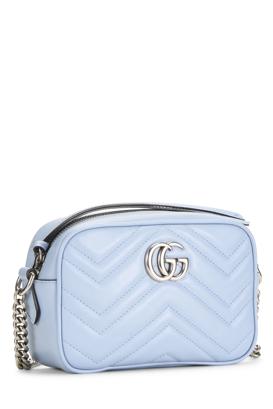 Blue Leather Marmont Crossbody Mini, , large image number 1