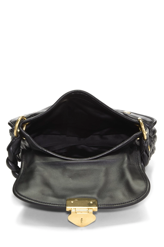 Black Calfskin Buckle Hobo Small, , large image number 5