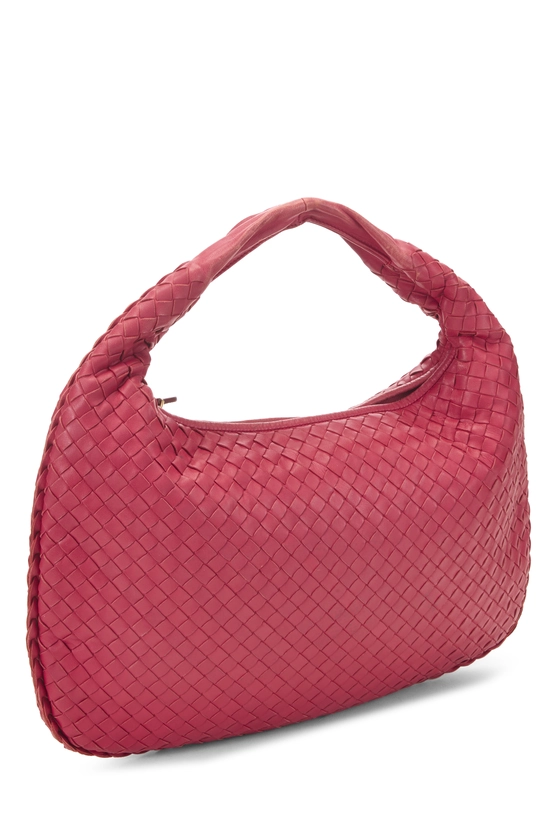 Pink Intrecciato Veneta Hobo Medium, , large image number 1