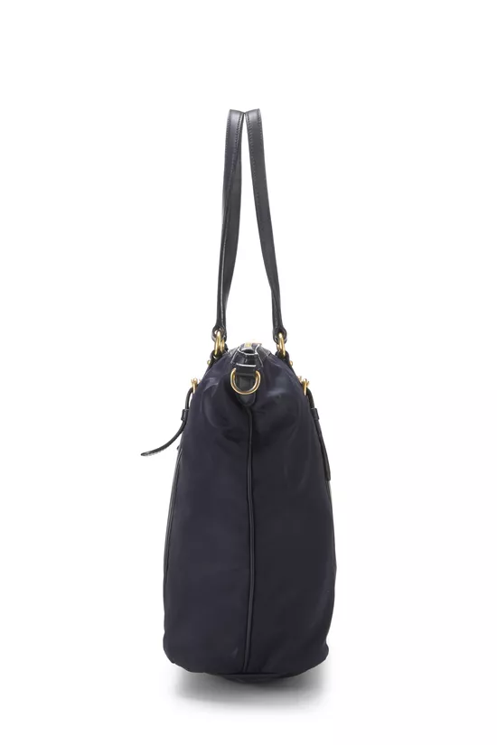 Navy Tessuto Nylon Convertible Tote, , large image number 2