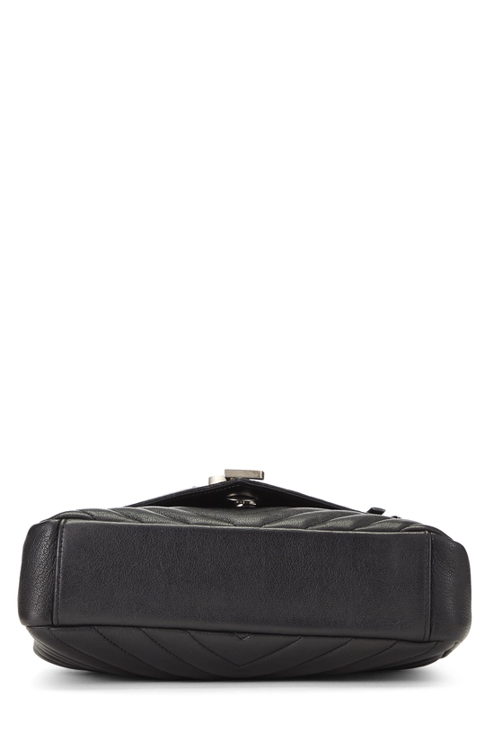 Black Chevron Leather Embellished College Medium, , large image number 4