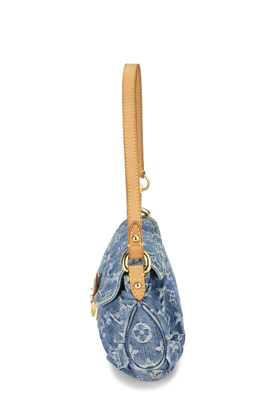 Blue Monogram Denim Pleaty Mini, , large image number 2