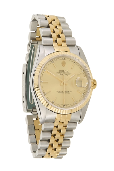 Gold Stainless Steel Datejust 16233 36mm
