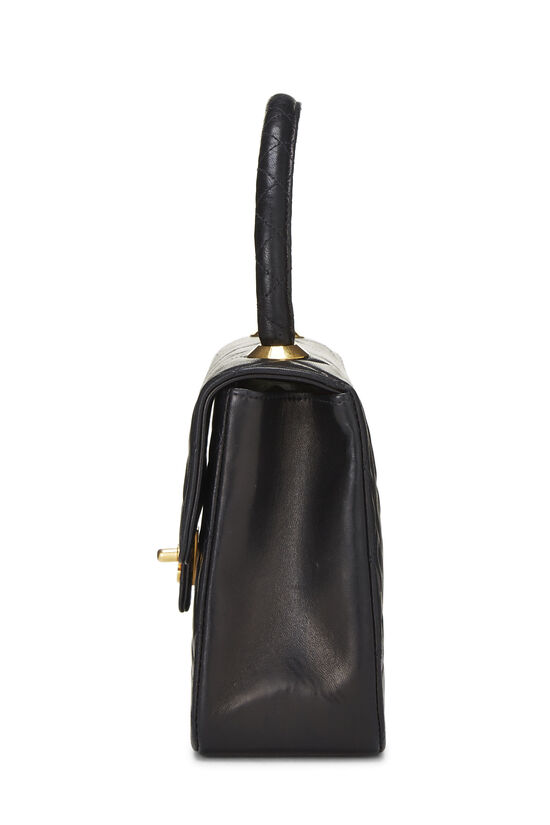 Black Quilted Lambskin Handbag Mini, , large image number 2