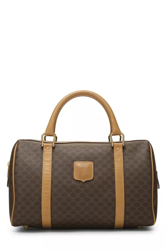 Brown Coated Canvas Macadam Handbag, , large image number 0