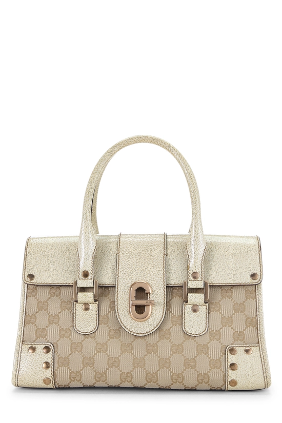 White Original GG Canvas Handbag, , large image number 0