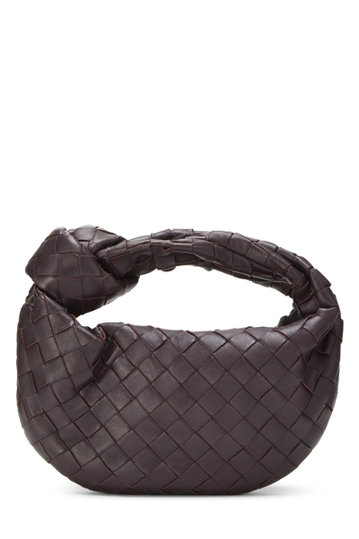 Bottega Veneta Burgundy Intrecciato Leather Jodie Mini