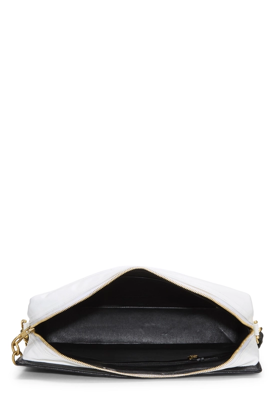 White Lambskin Logo Camera Bag Large, , large image number 5