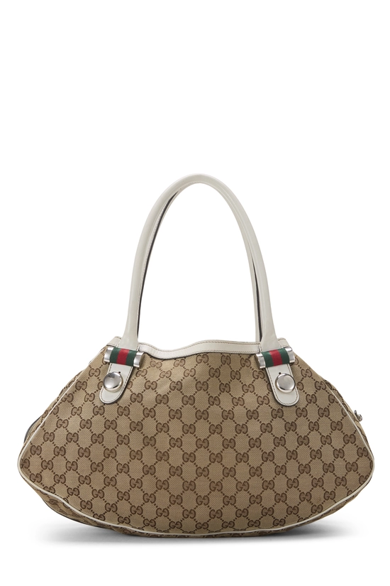 White Original GG Canvas Matchball Abbey Tote Large, , large image number 0