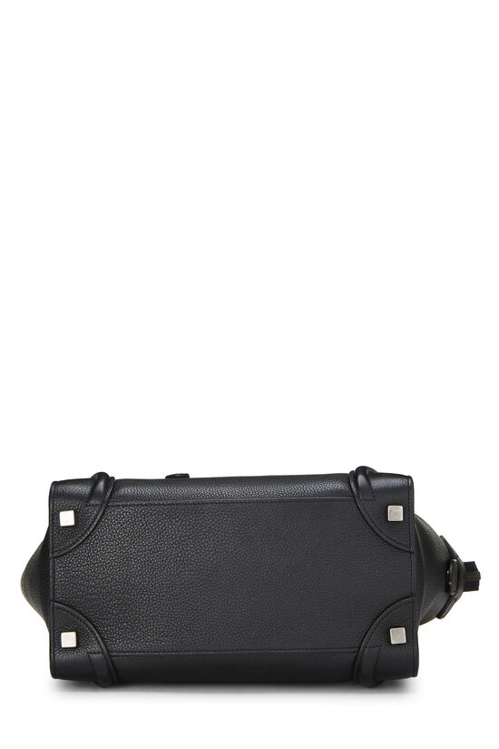 Black Leather Luggage Micro, , large image number 4