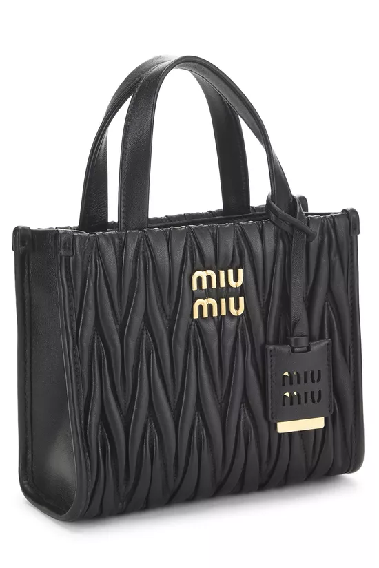 Black Nappa Convertible Tote Mini, , large image number 1