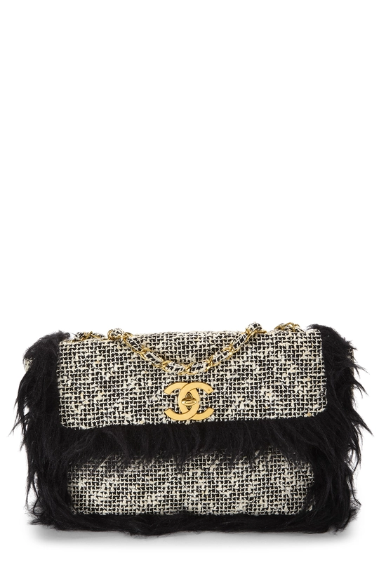 White Tweed Flap Bag Maxi, , large image number 0