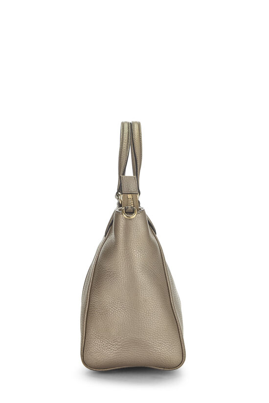 Gold Metallic Leather Soho Top Handle Bag, , large image number 2