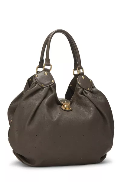 Grey Monogram Mahina Large, , large