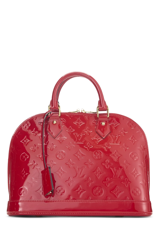Red Monogram Vernis Alma PM NM, , large image number 0