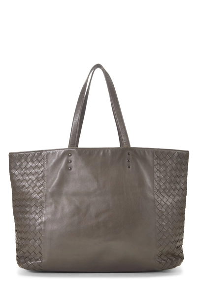 Bottega Veneta Grey Intrecciato Tote