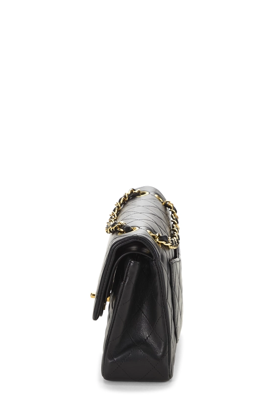 Black Quilted Lambskin Classic Double Flap Small, , large image number 2